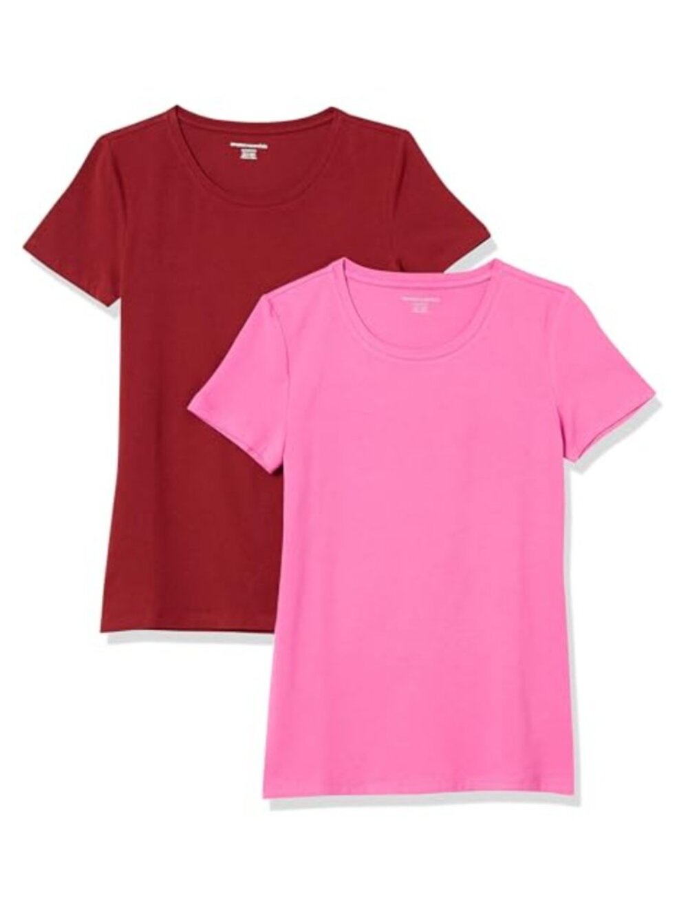 Women's Cotton Modal Blend Short Sleeve V-Neck T-Shirt Regular Fit 2 Pack